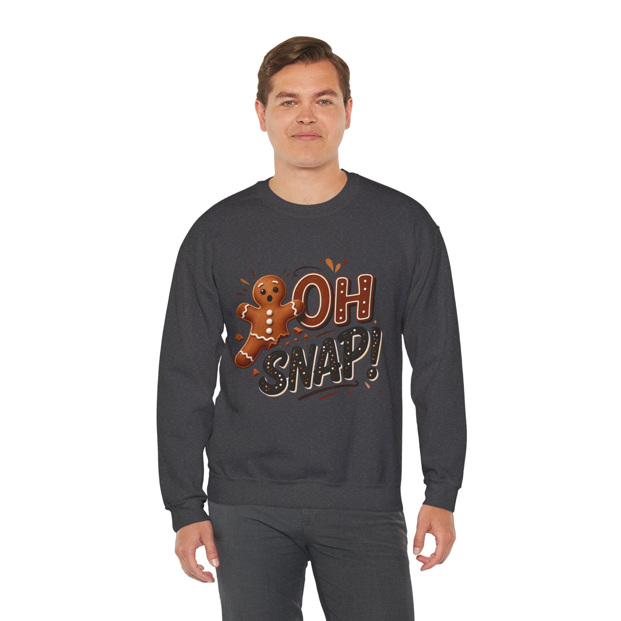 Gingerbread "Oh Snap!" Crewneck Sweatshirt