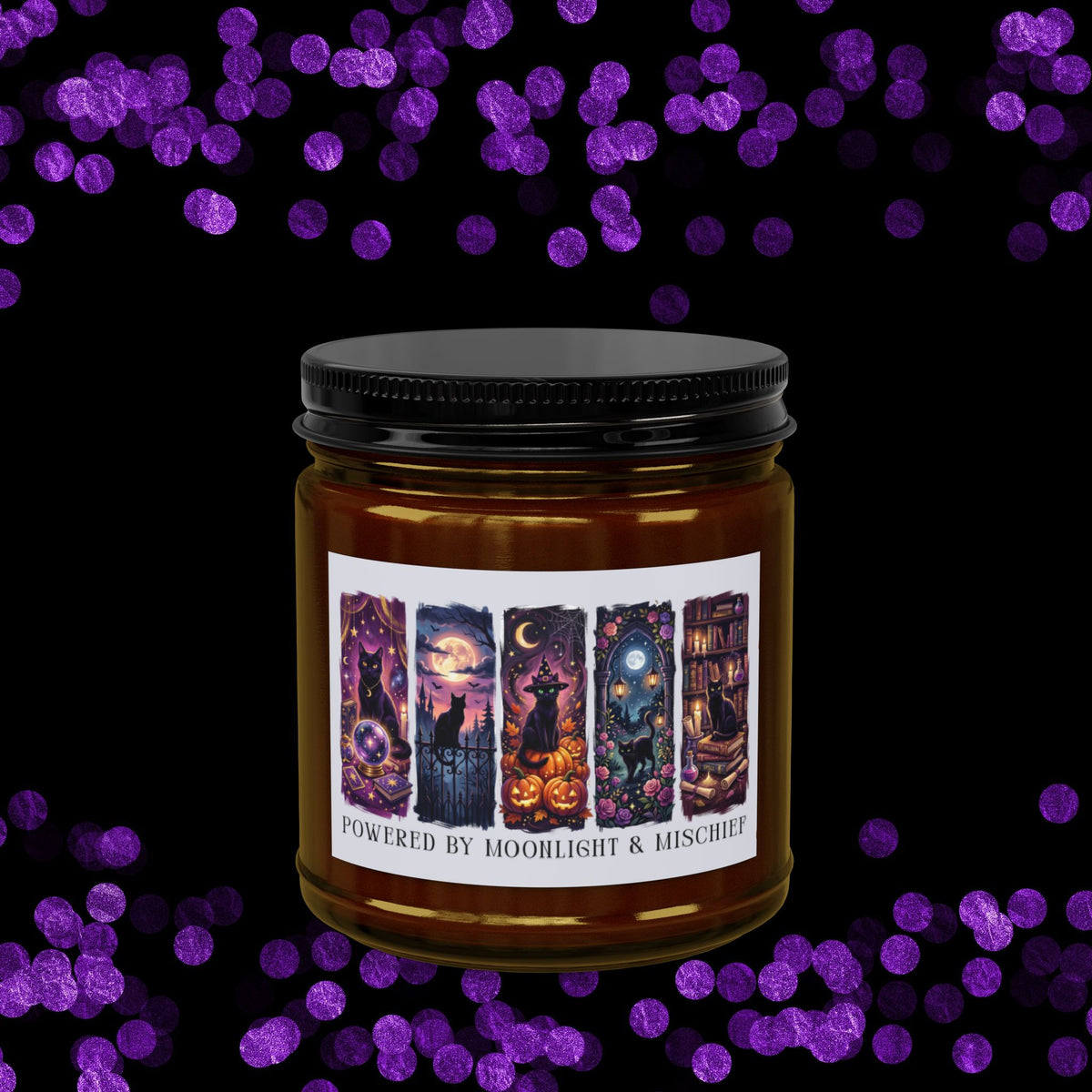 Moonlight & Mischief Scented Jar (4 oz & 9 oz) Soy Candle