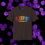 Sleeping Is My Favorite Sport - Rainbow Retro Graphic Tee