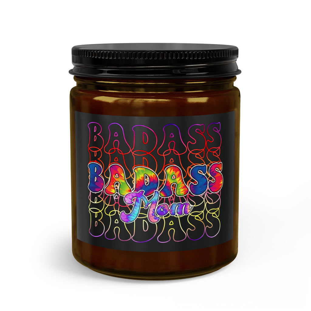 Badass Mom Scented Candle Set with Matches & Wick Trimmer