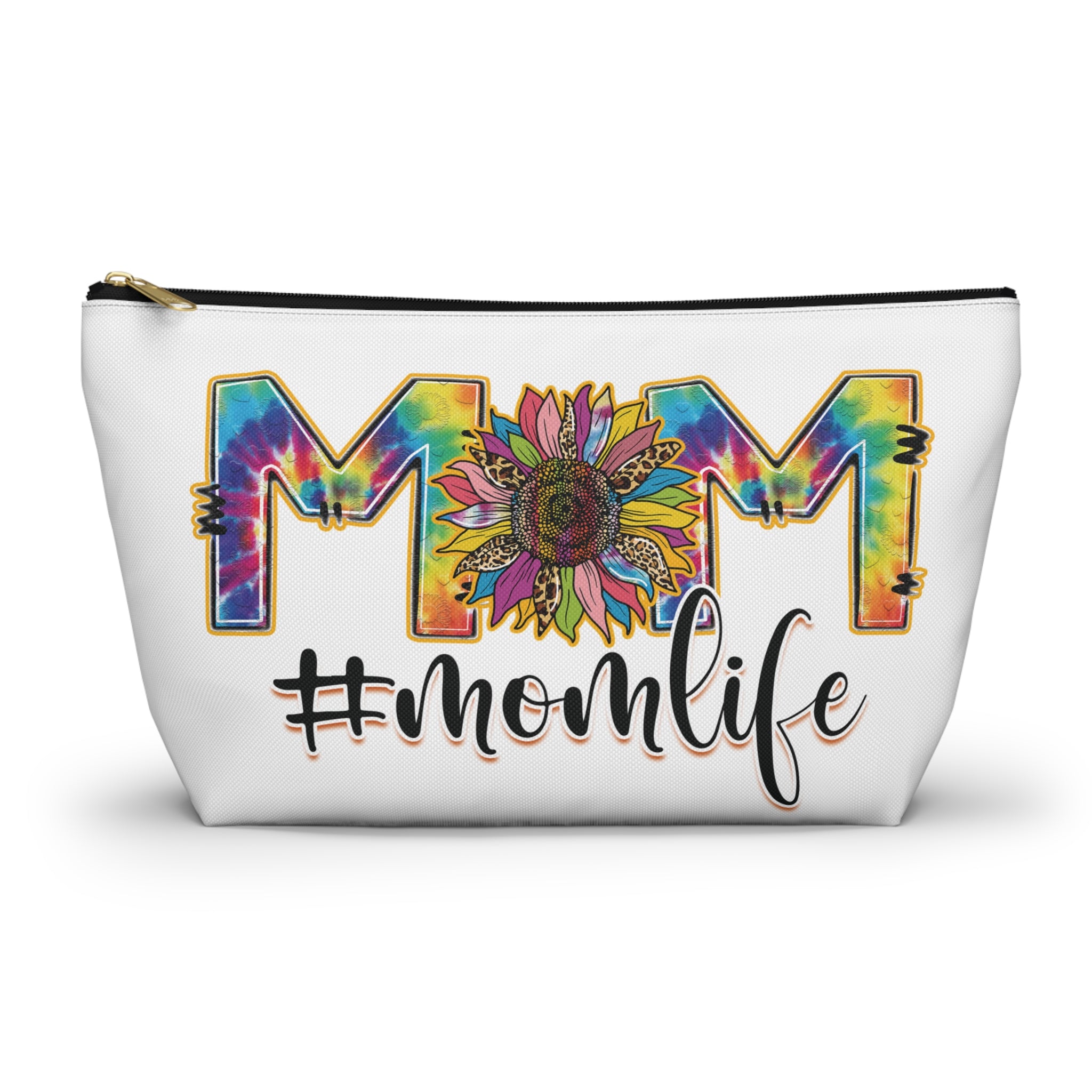 #MOMLIFE Tie-Dye Sunflower Accessory Pouch