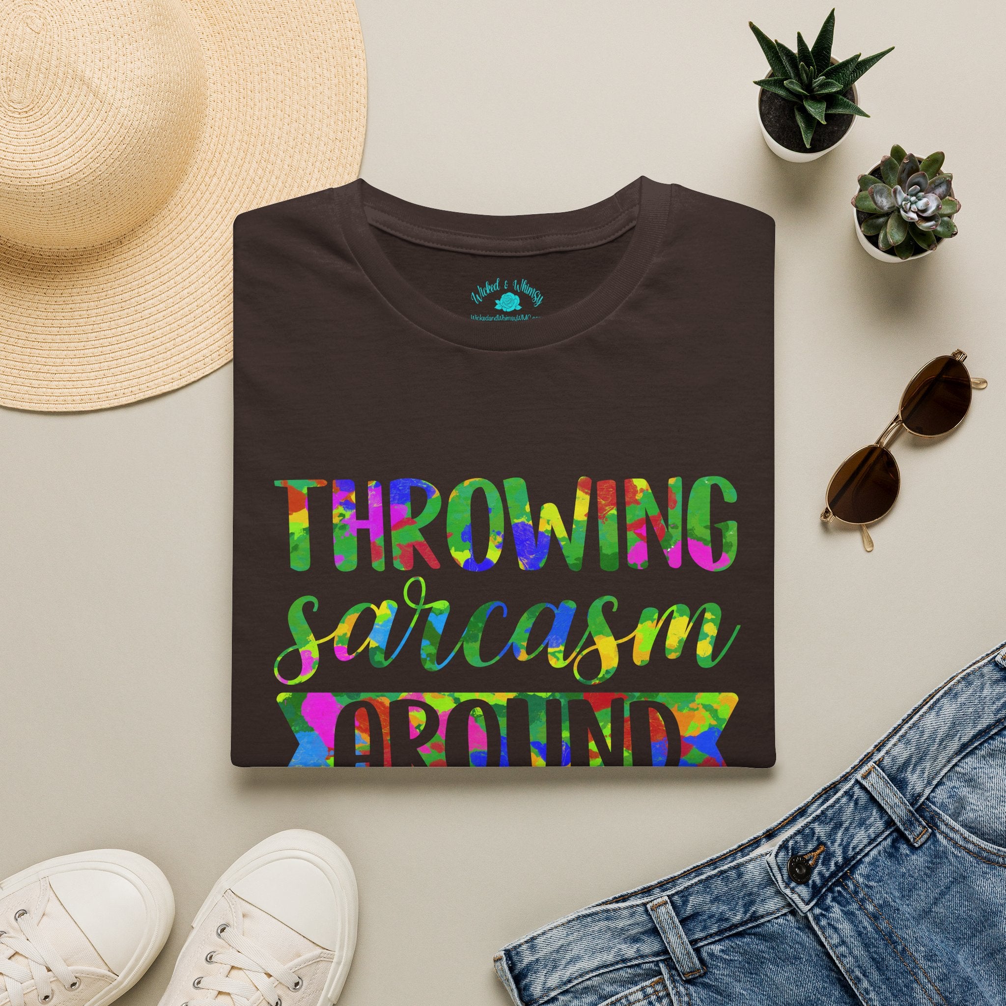 Throwing Sarcasm Around Like Confetti Graphic Tee