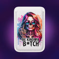 Vegan MagSafe Wallet — Colorful Skull 'Be Kind of a B*tch' Card Holder