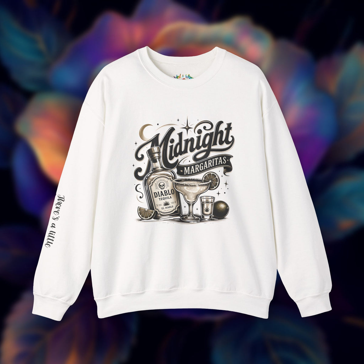 Midnight Margaritas Tequila Cocktail Graphic Unisex Sweatshirt