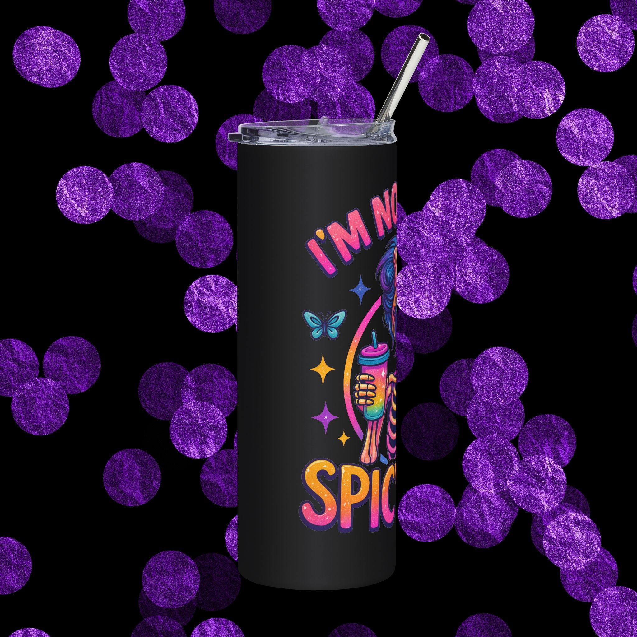 'I'm Not Mean, I'm Spicy Nice' Skull Girl 20 oz. Tumbler