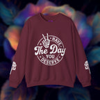 Have The Day You Deserve - Graphic with Expressive Skull Hands