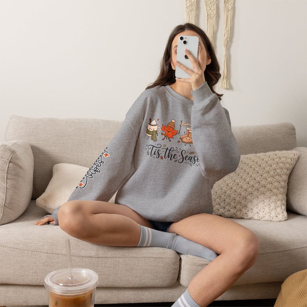 'Tis the Season Fall & Fall Vibes Graphic Sweatshirt