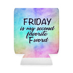 Can Cooler Sleeve — “Friday Is My Second Favorite F‑Word” Tie‑Dye Beer Koozie