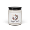 Hippie Soul Soy Candle — 9oz Scented Jar (Peace + Floral Aromas)