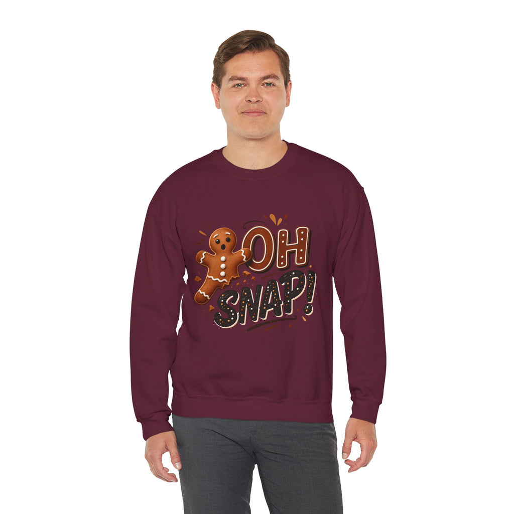 Gingerbread "Oh Snap!" Crewneck Sweatshirt