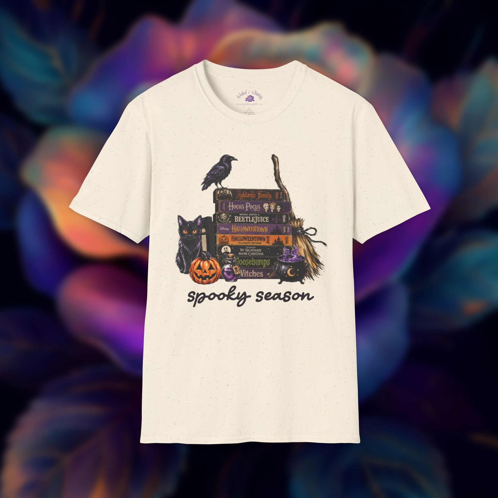 Spooky Season Halloween Movie VHS Graphic Tee