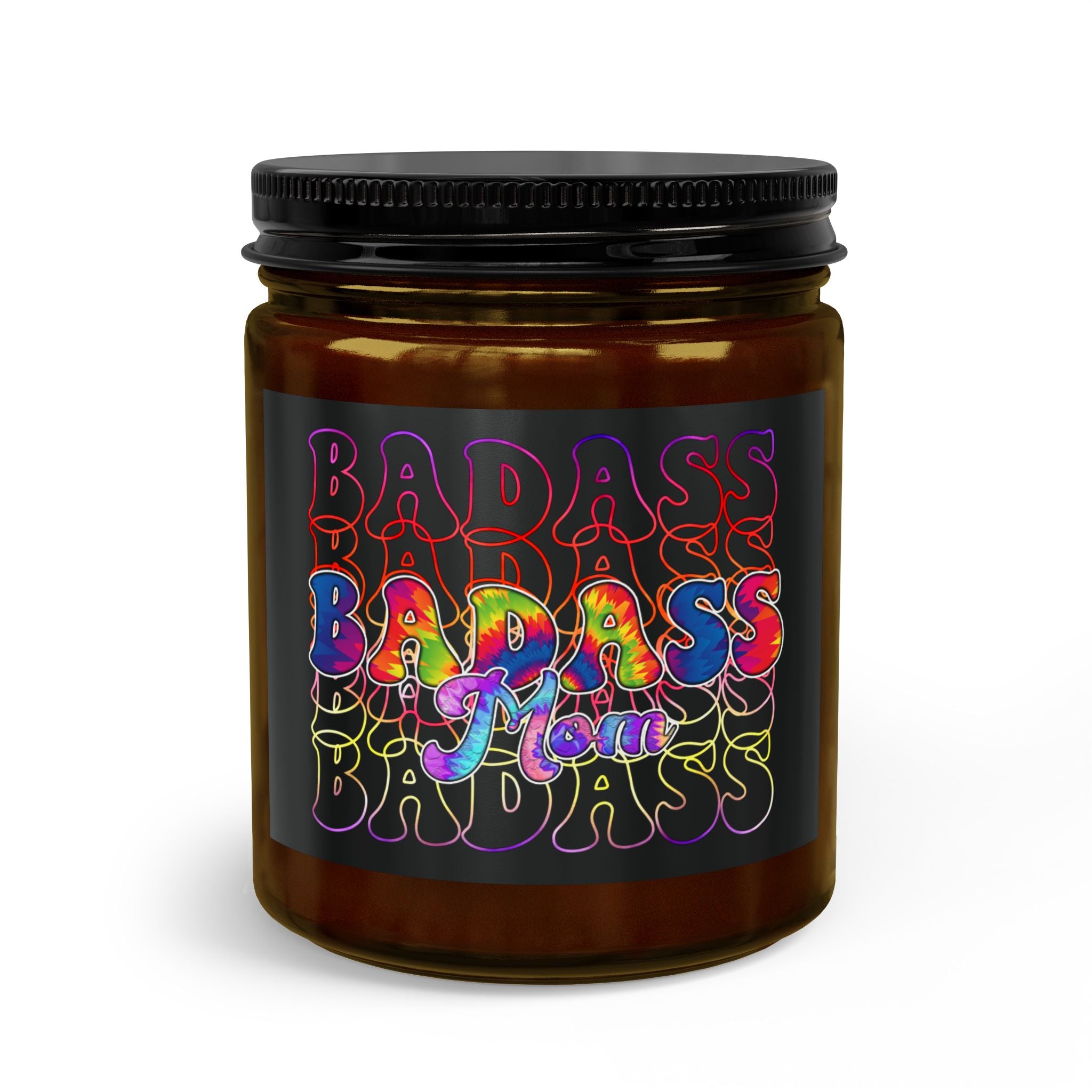 Badass Mom Scented Candle Set with Matches & Wick Trimmer