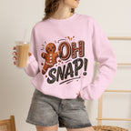 Gingerbread "Oh Snap!" Crewneck Sweatshirt