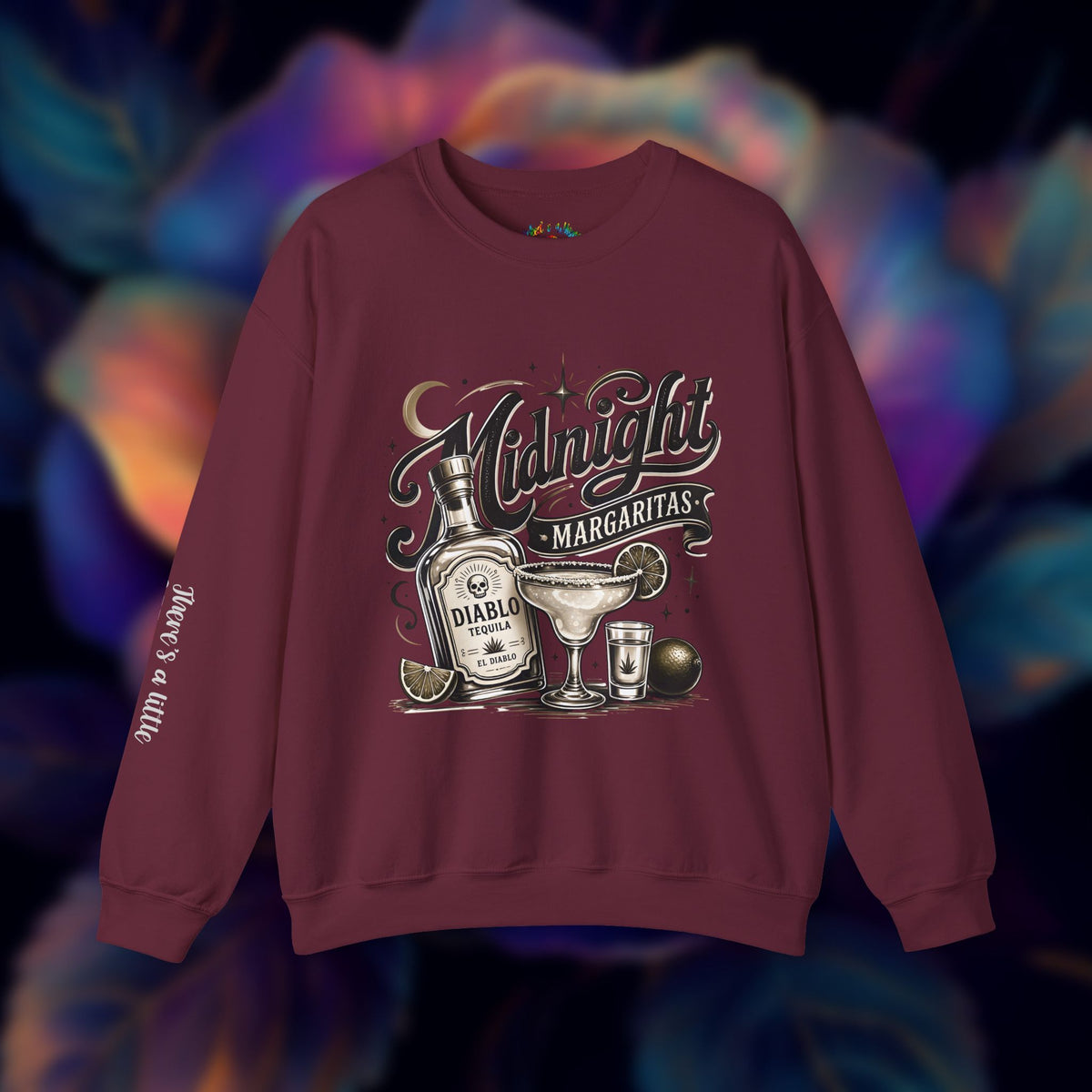Midnight Margaritas Tequila Cocktail Graphic Unisex Sweatshirt