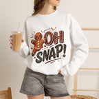 Gingerbread "Oh Snap!" Crewneck Sweatshirt
