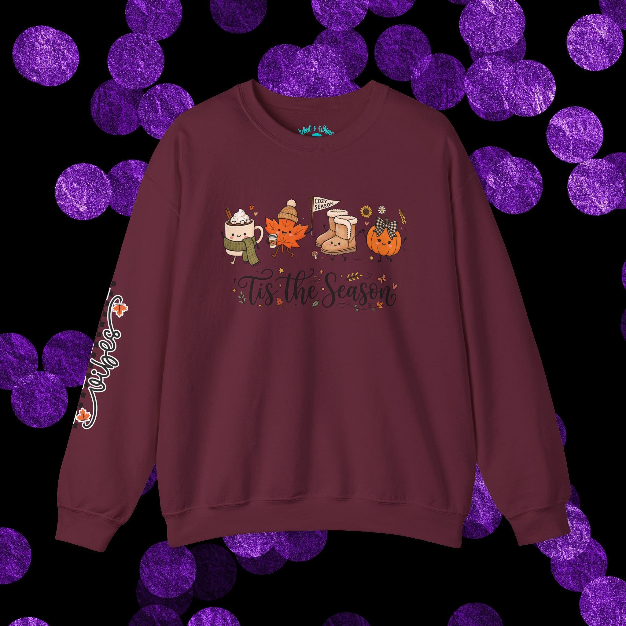 'Tis the Season Fall & Fall Vibes Graphic Sweatshirt