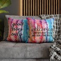 "Welcome-ish & Good Vibes" Accent Pillow Cover