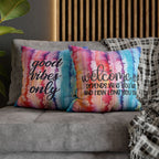 "Welcome-ish & Good Vibes" Accent Pillow Cover