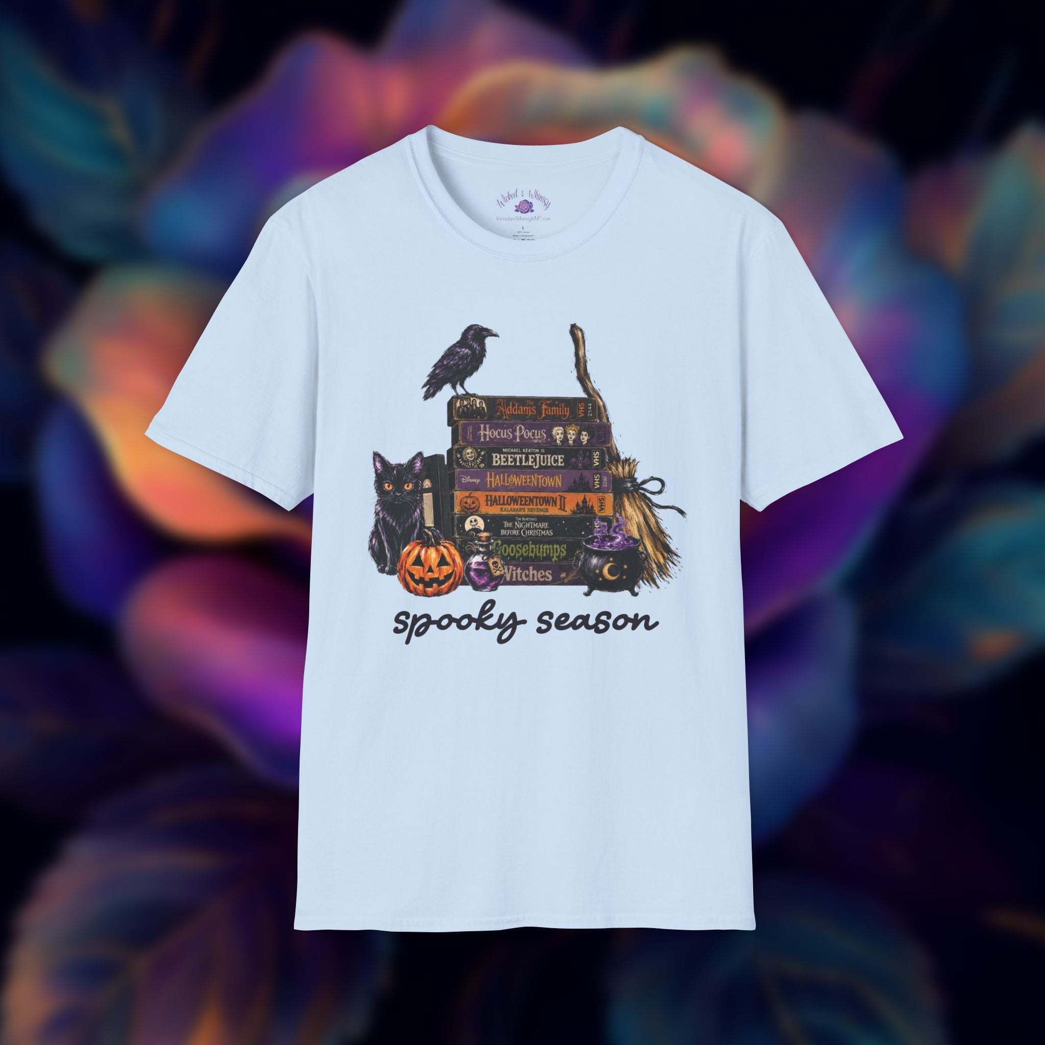 Spooky Season Halloween Movie VHS Graphic Tee