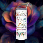 Karma Watercolor Tumbler 20oz – 'Karma is a bitch…”Insulated Stainless Steel Travel Cup