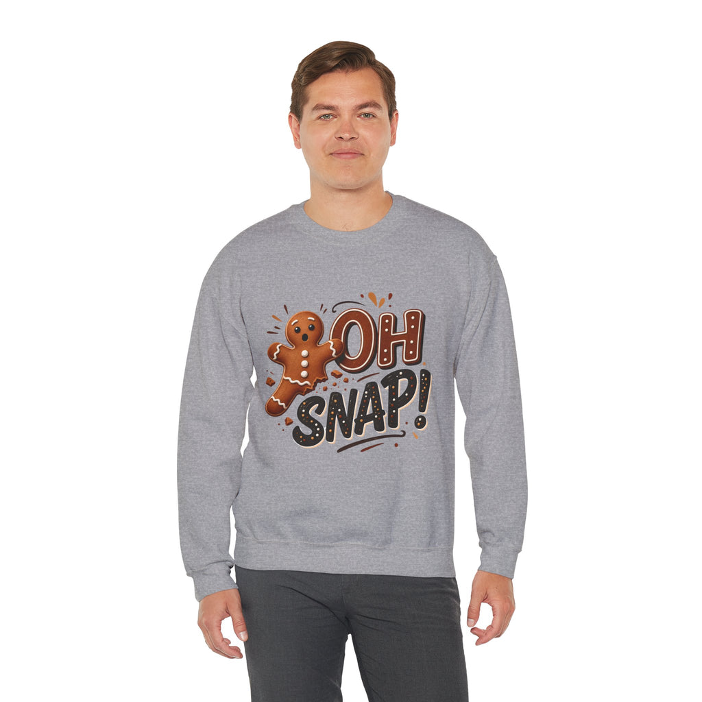Gingerbread "Oh Snap!" Crewneck Sweatshirt