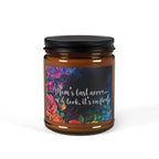 Aromatic Soy Candle — "Mom’s Last Name… Oh Look, It’s Our Last" Amber Jar (Multi-Size)
