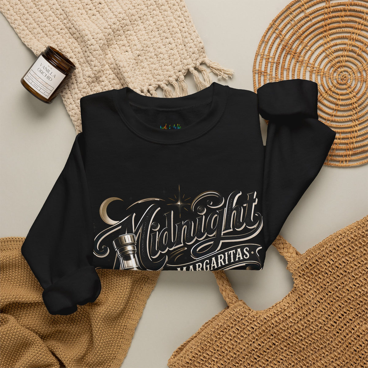 Midnight Margaritas Tequila Cocktail Graphic Unisex Sweatshirt