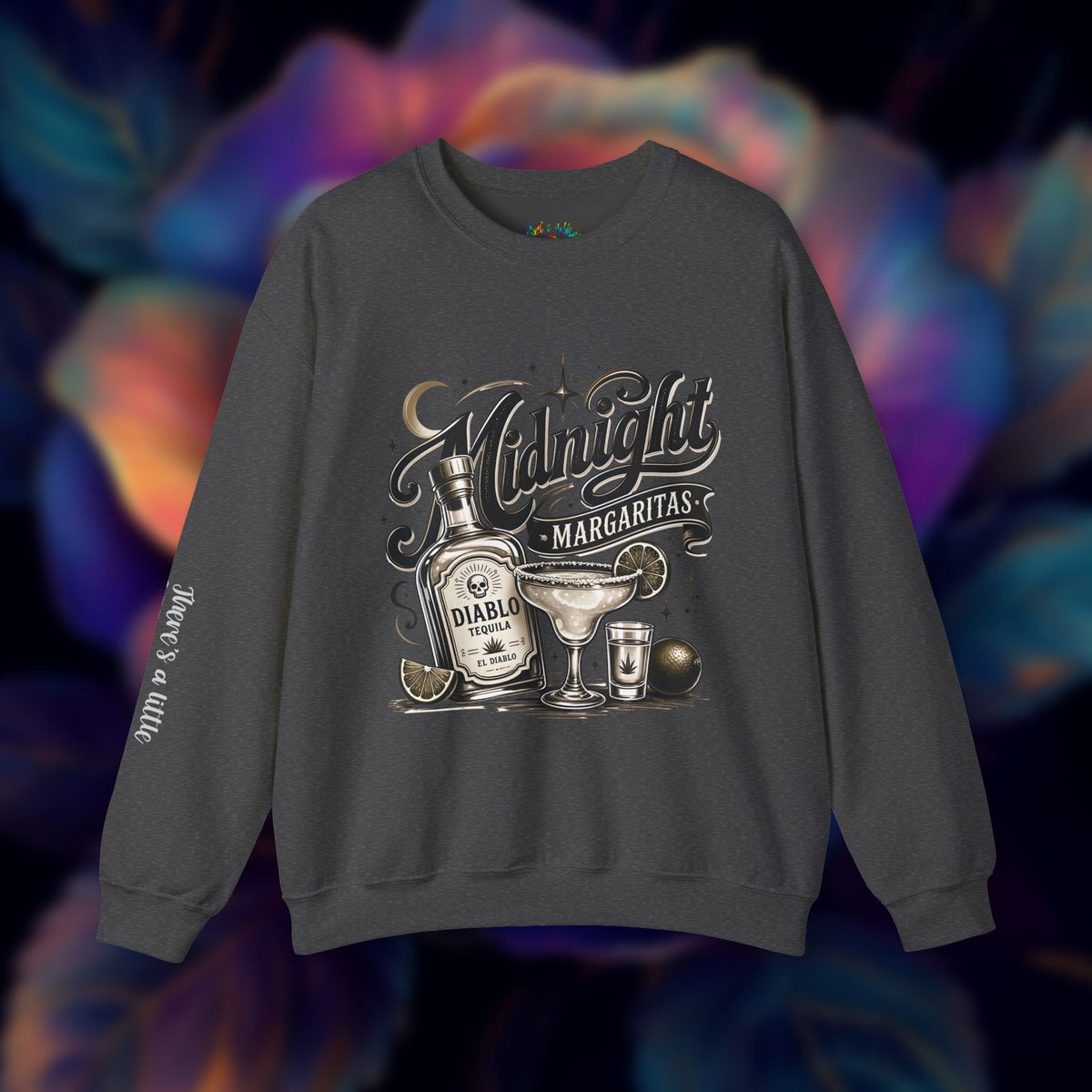 Midnight Margaritas Tequila Cocktail Graphic Unisex Sweatshirt