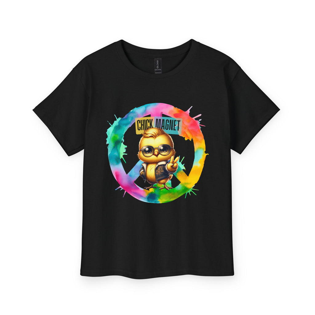Youth T-Shirt — Colorful “Chick Magnet” Cute Cartoon Kid Tee