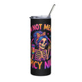 20oz Tumbler — 'I'm Not Mean, I'm Spicy Nice' Skull Girl Stainless Steel Travel Cup