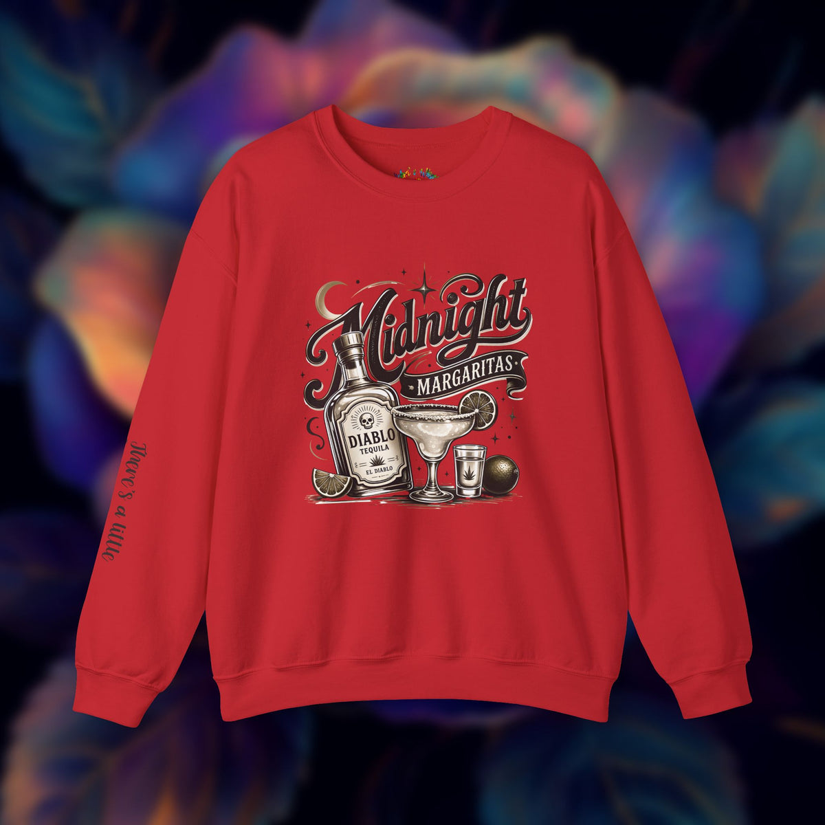 Midnight Margaritas Tequila Cocktail Graphic Unisex Sweatshirt