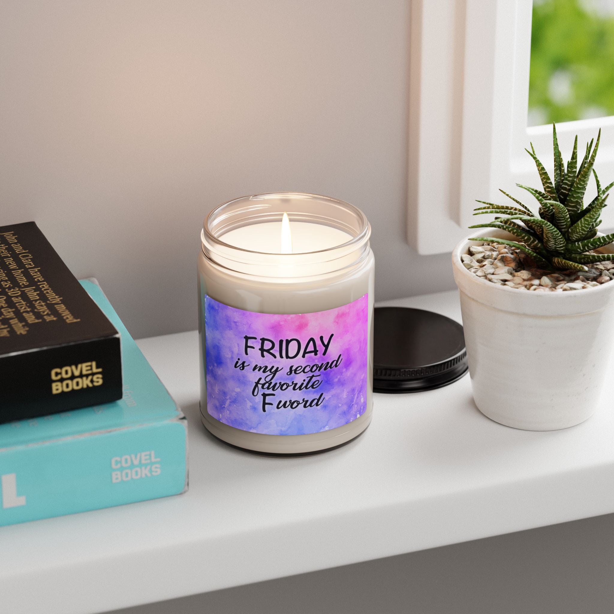 Soy Candle — “Friday is My Second Favorite Fword” Scented Jar (9 oz)