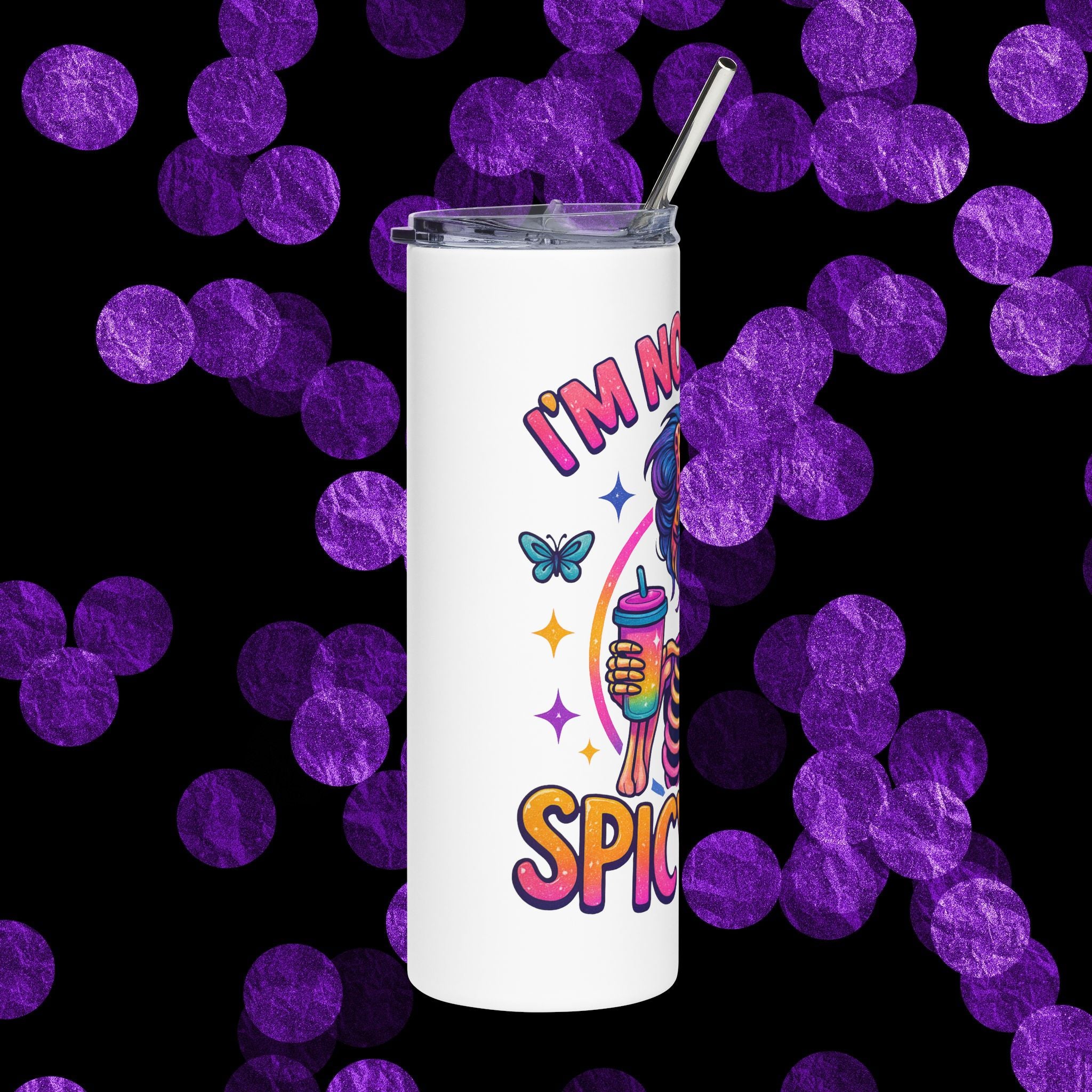 'I'm Not Mean, I'm Spicy Nice' Skull Girl 20 oz. Tumbler
