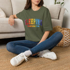 Sleeping Is My Favorite Sport - Rainbow Retro Graphic Tee