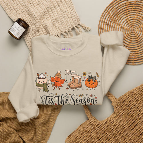 'Tis the Season Fall & Fall Vibes Graphic Sweatshirt