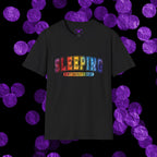 Sleeping Is My Favorite Sport - Rainbow Retro Graphic Tee