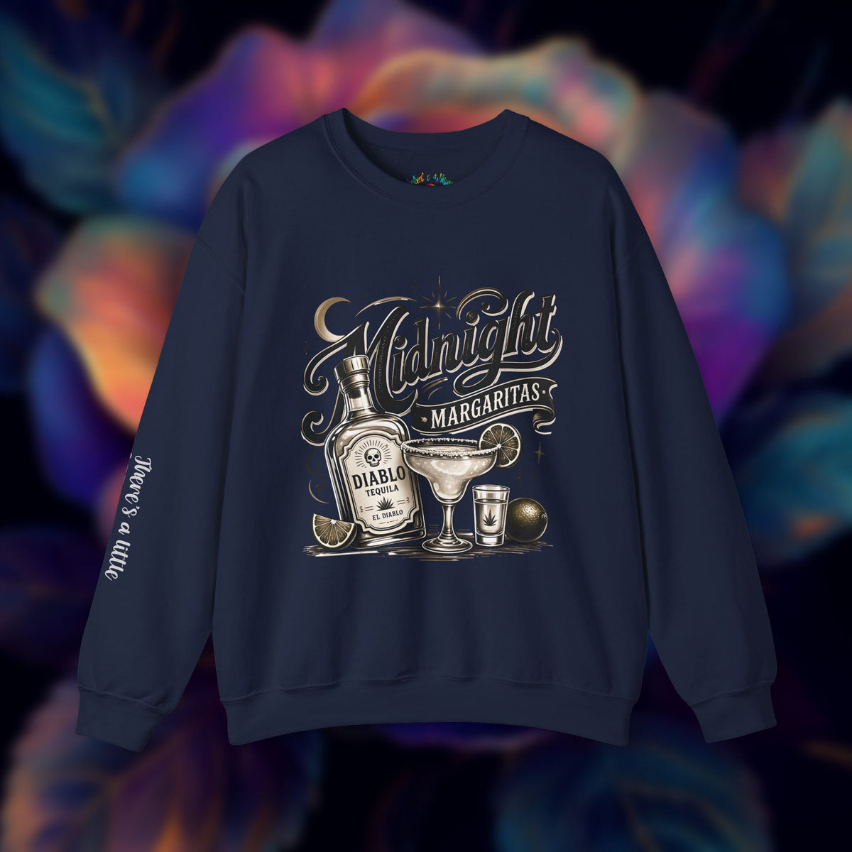 Midnight Margaritas Tequila Cocktail Graphic Unisex Sweatshirt