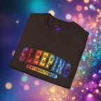 Sleeping Is My Favorite Sport - Rainbow Retro Graphic Tee