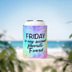 Can Cooler Sleeve — “Friday Is My Second Favorite F‑Word” Tie‑Dye Beer Koozie