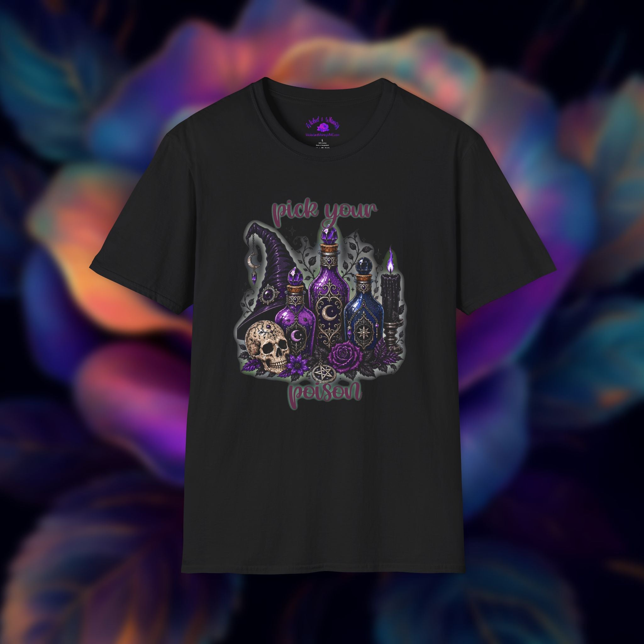 Pick Your Poison Gothic Halloween Tee