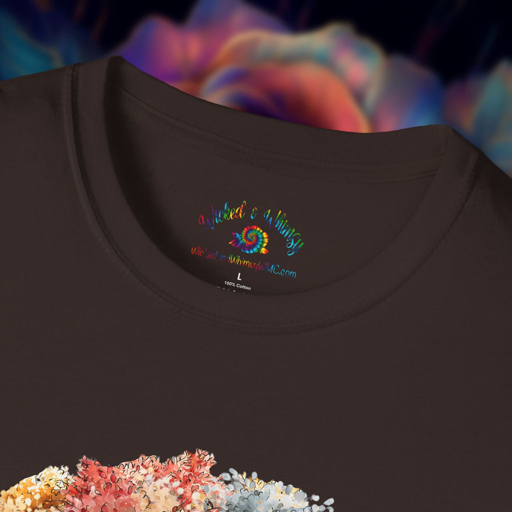 Whimsical Autumn Tree with Ghost T-Shirt