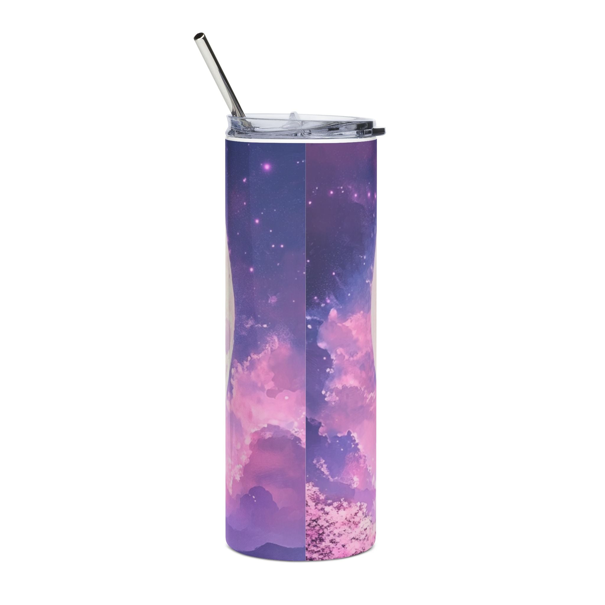 20oz Moonlit Desert Tumbler — “On a Dark Desert Highway” Stainless Steel Travel Cup