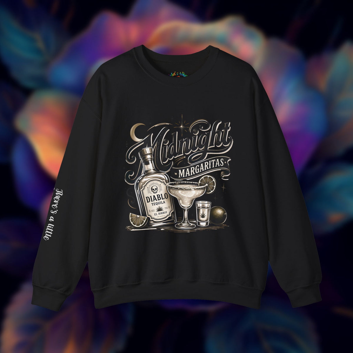 Midnight Margaritas Tequila Cocktail Graphic Unisex Sweatshirt