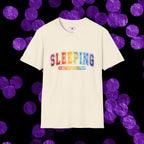 Sleeping Is My Favorite Sport - Rainbow Retro Graphic Tee