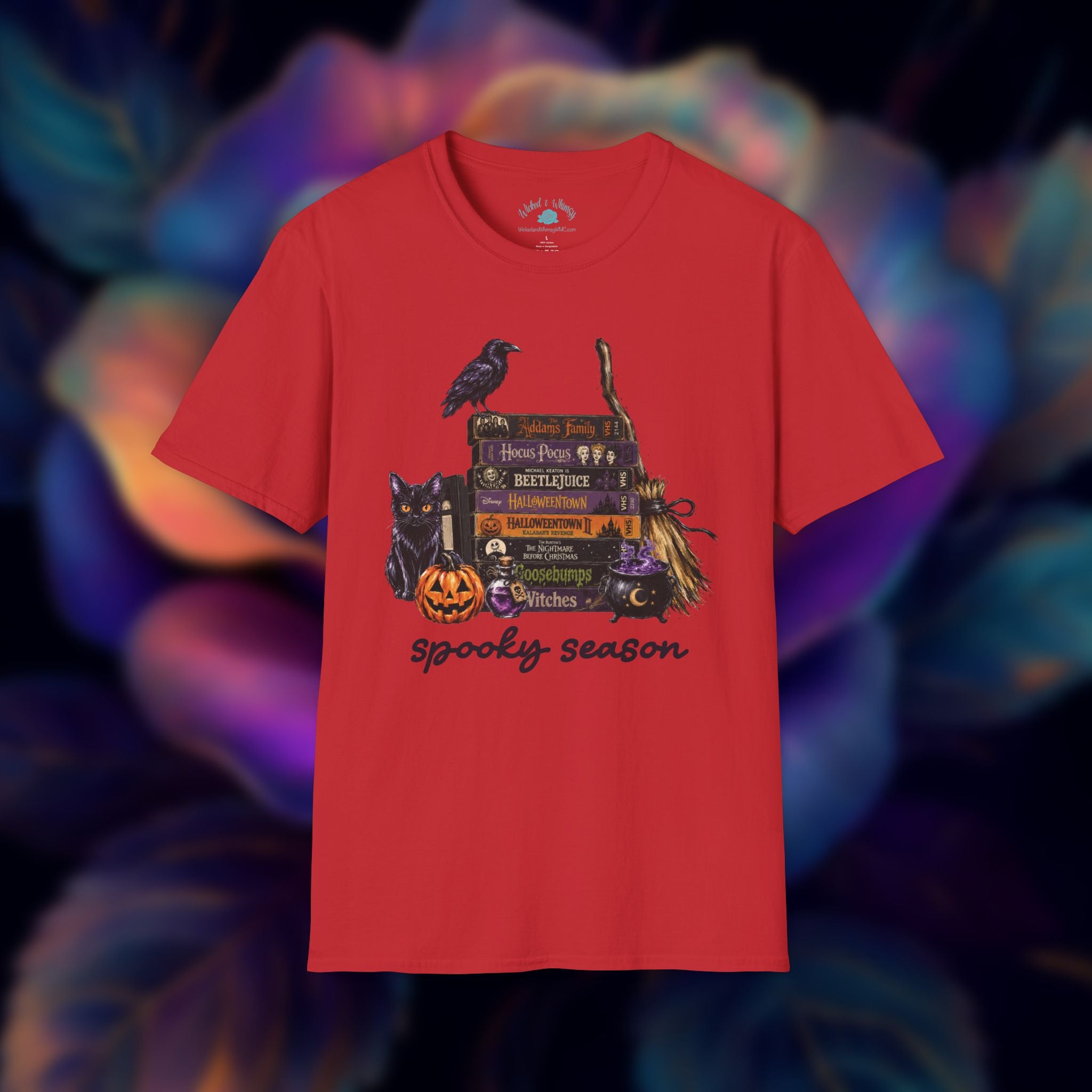 Spooky Season Halloween Movie VHS Graphic Tee