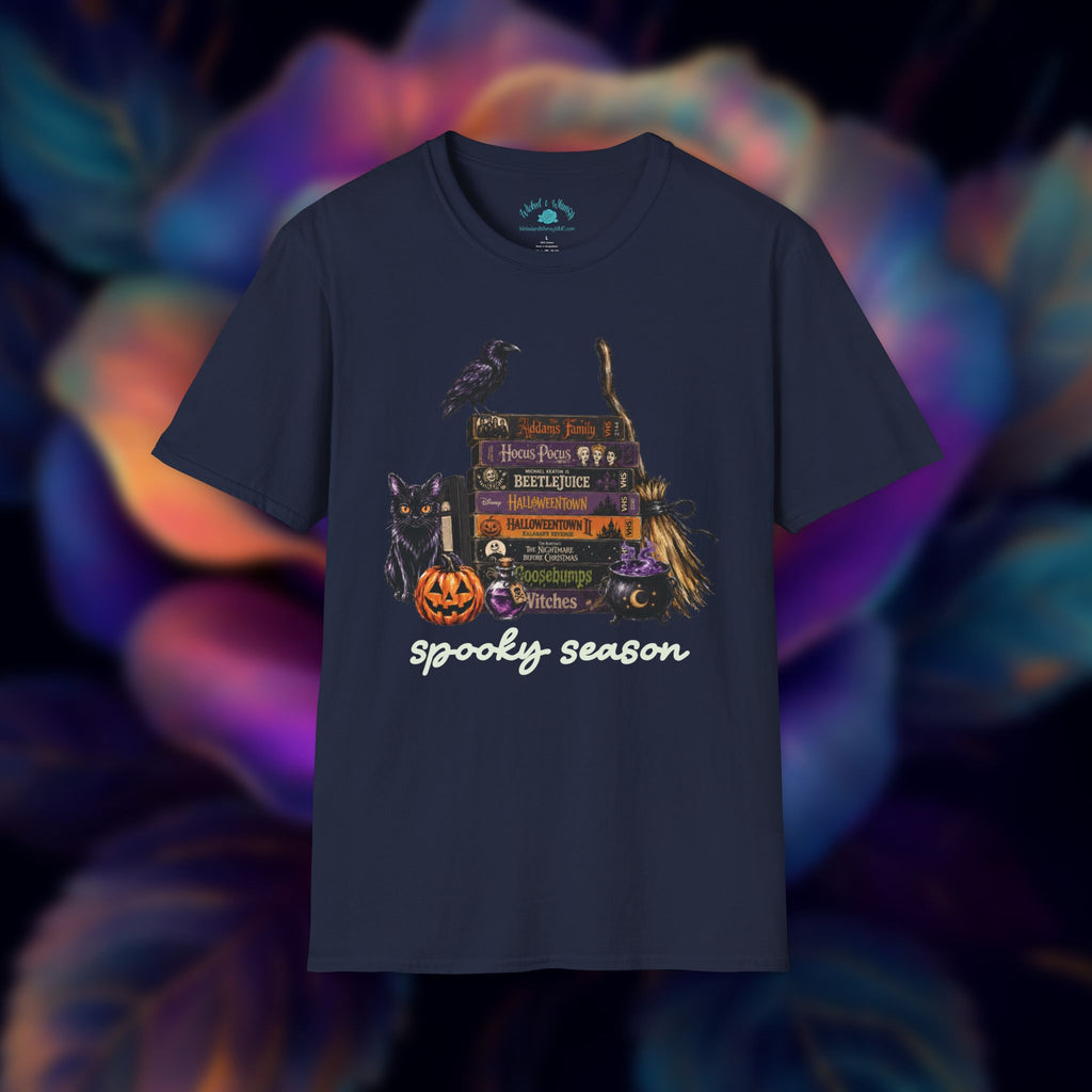 Spooky Season Halloween Movie VHS Graphic Tee