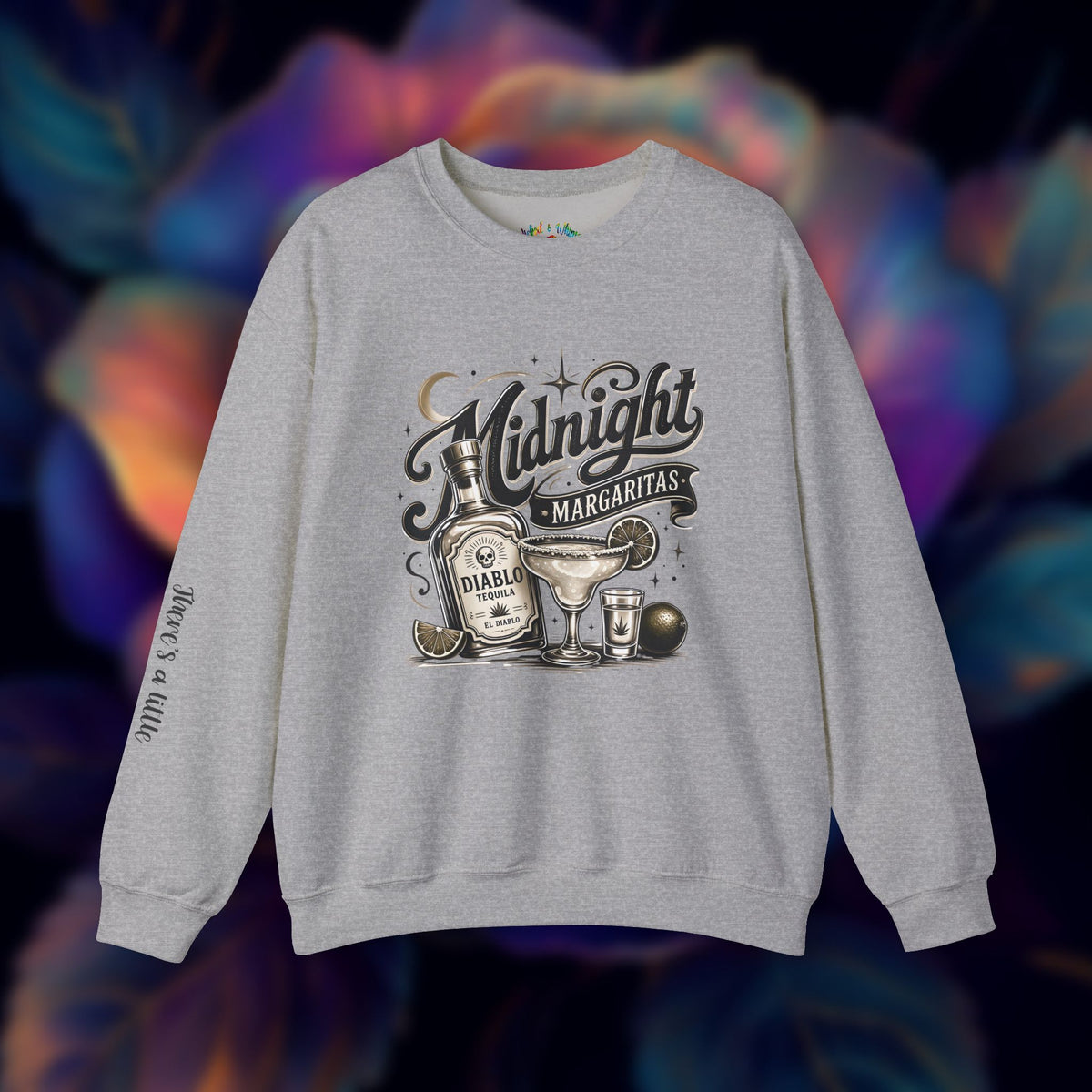 Midnight Margaritas Tequila Cocktail Graphic Unisex Sweatshirt