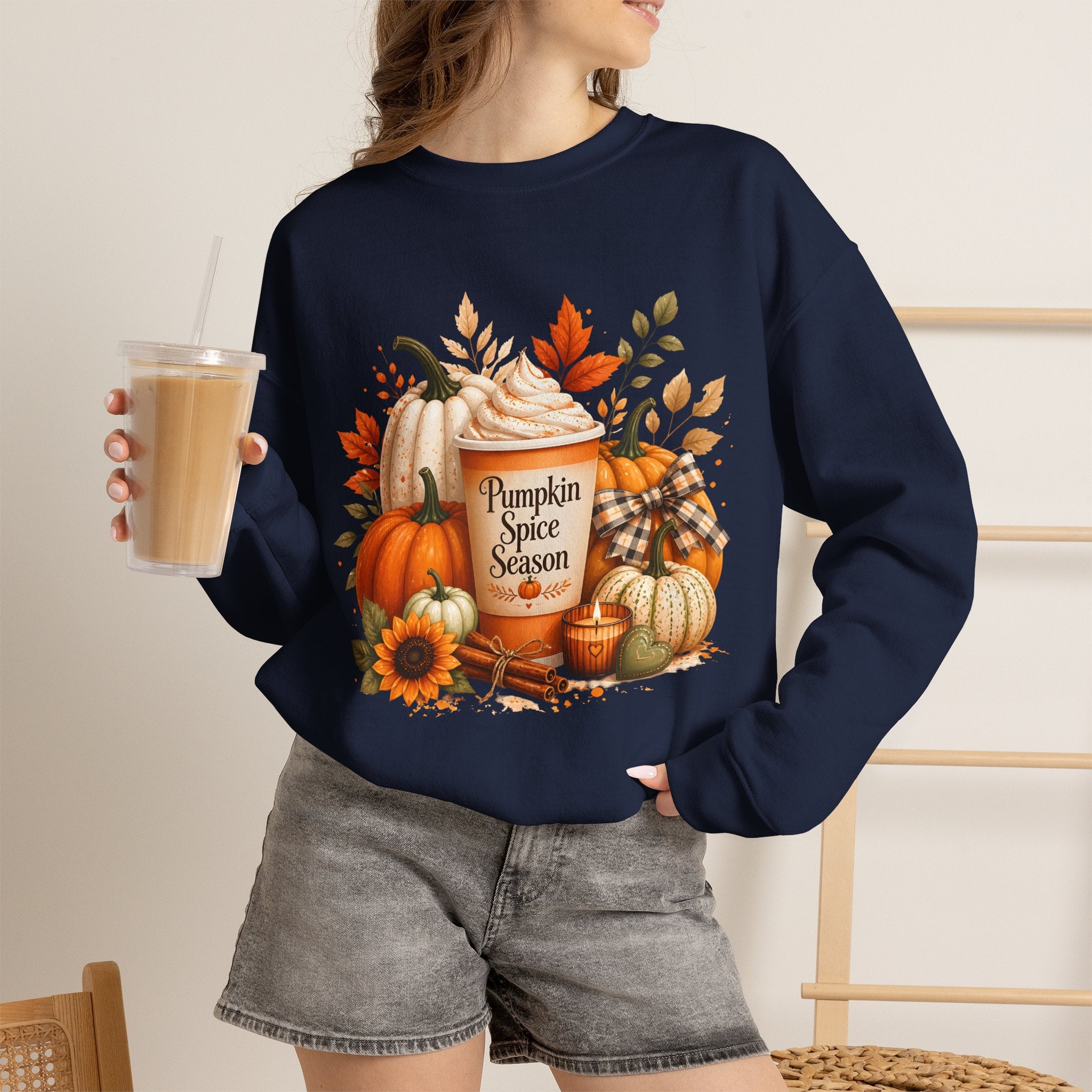 Pumpkin Spice Season Graphic Sweatshirt