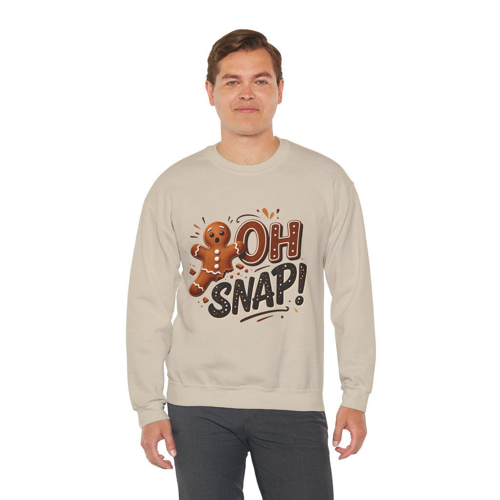 Gingerbread "Oh Snap!" Crewneck Sweatshirt