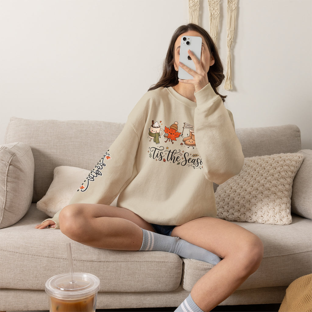 'Tis the Season Fall & Fall Vibes Graphic Sweatshirt